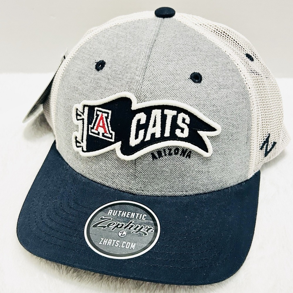 Zephyr Arizona Wildcats Estate Renown‎ Hat Cap Adjustable Snapback Gray NCAA